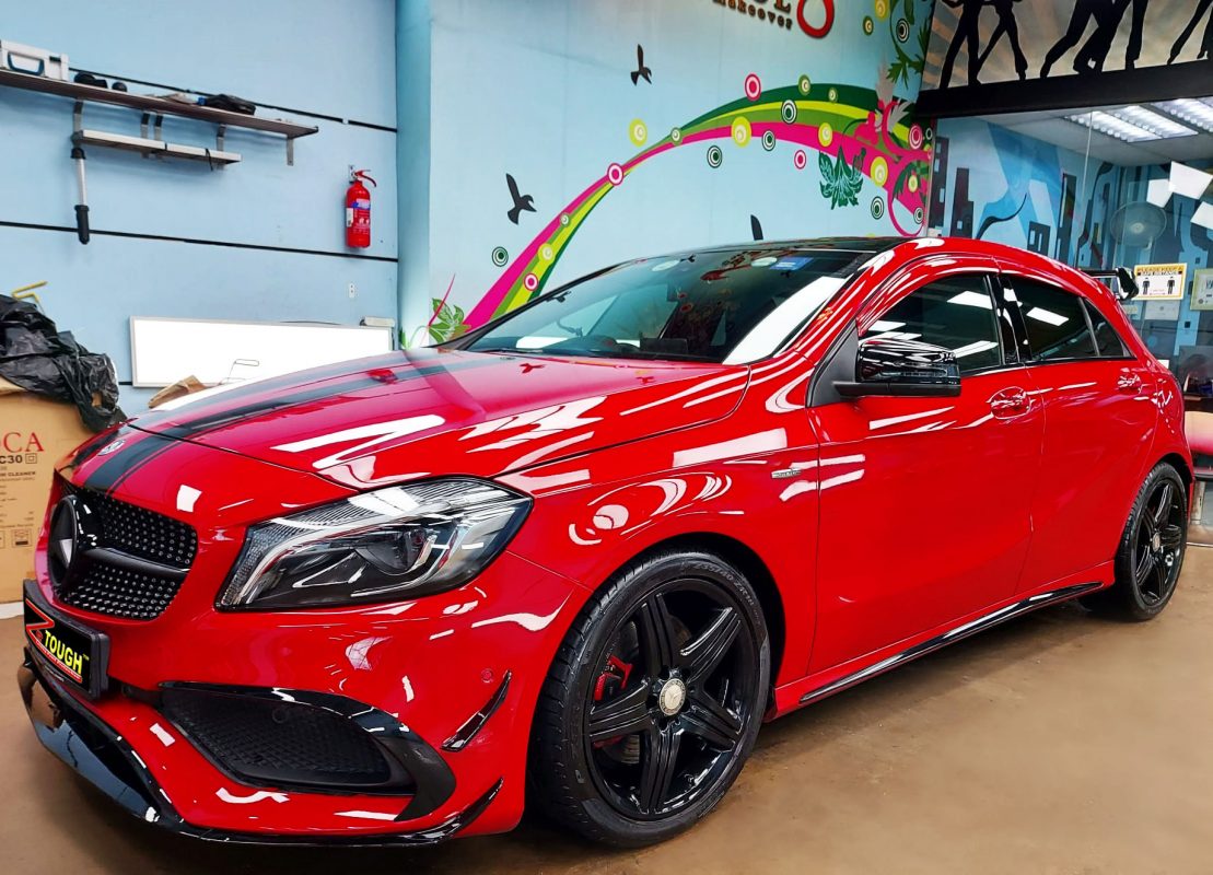Mercedes-Benz A250 Sport, sealed with ZeTough Ceramic at Revol Carz.