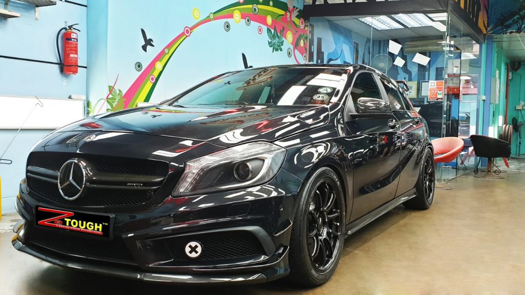 Mercedes-Benz A45, sealed with ZeTough Ceramic at Revol Carz.