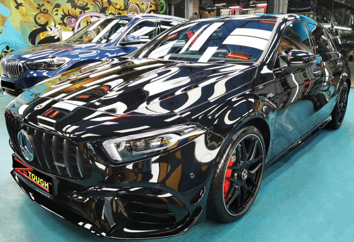 Mercedes-Benz AMG A45, sealed with ZeTough Ceramic at Revol Carz.