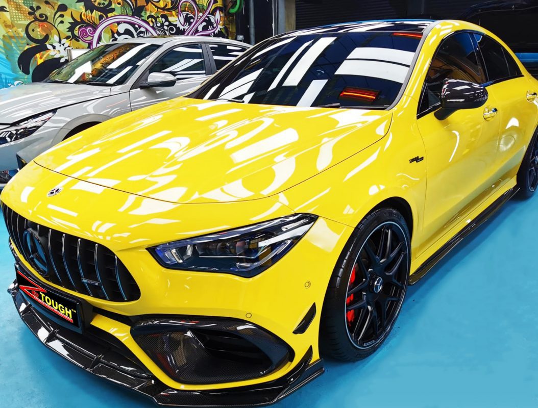 Mercedes-Benz AMG CLA45S, sealed with ZeTough Titanium at Revol Carz.
