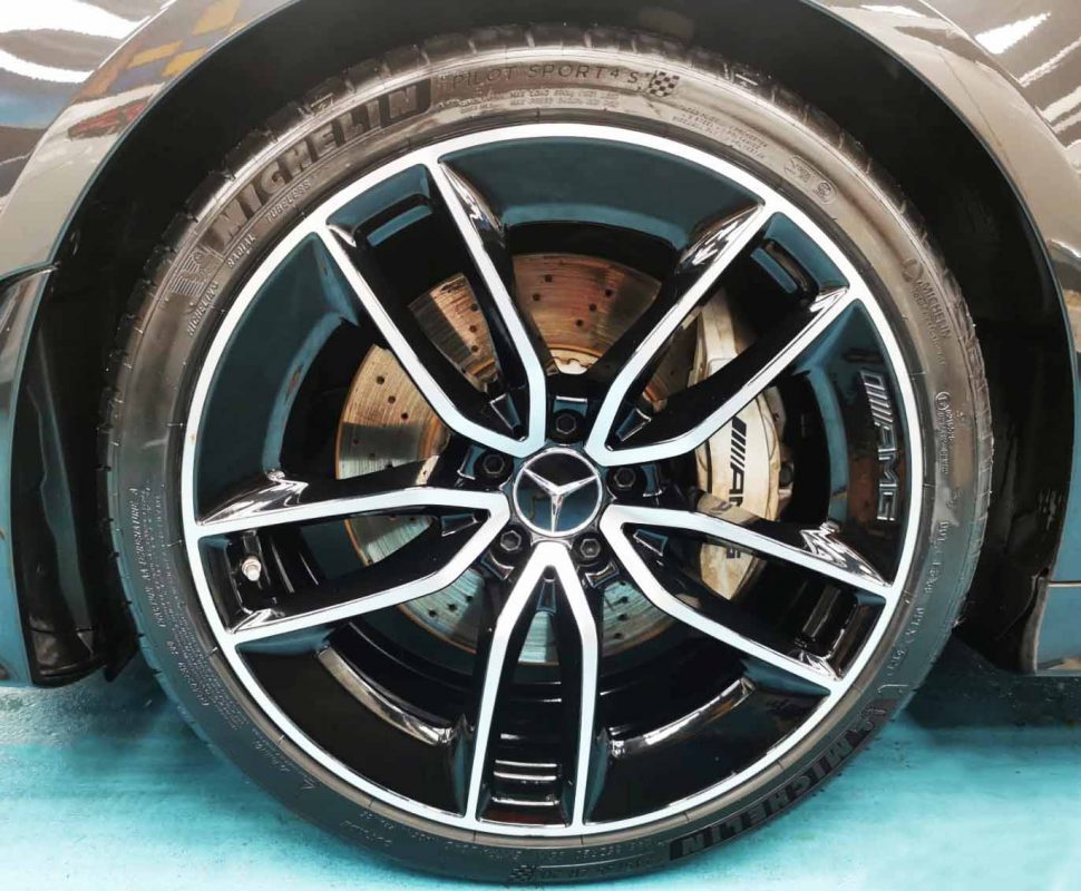The Mercedes-Benz AMG CLS53, finished and ready for collection.