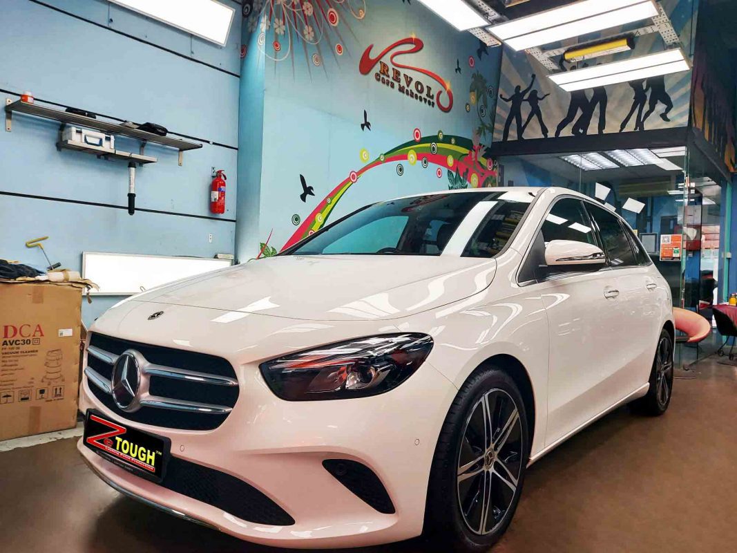 Mercedes-Benz B180, sealed with ZeTough Ceramic at Revol Carz.