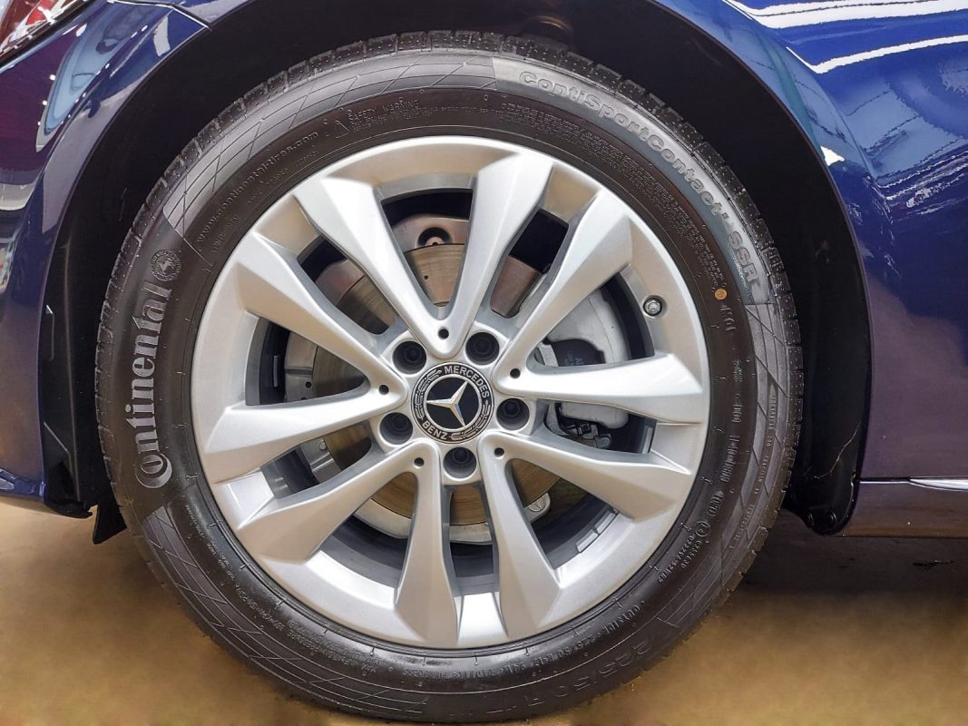 The Mercedes-Benz C160, finished and ready for collection.