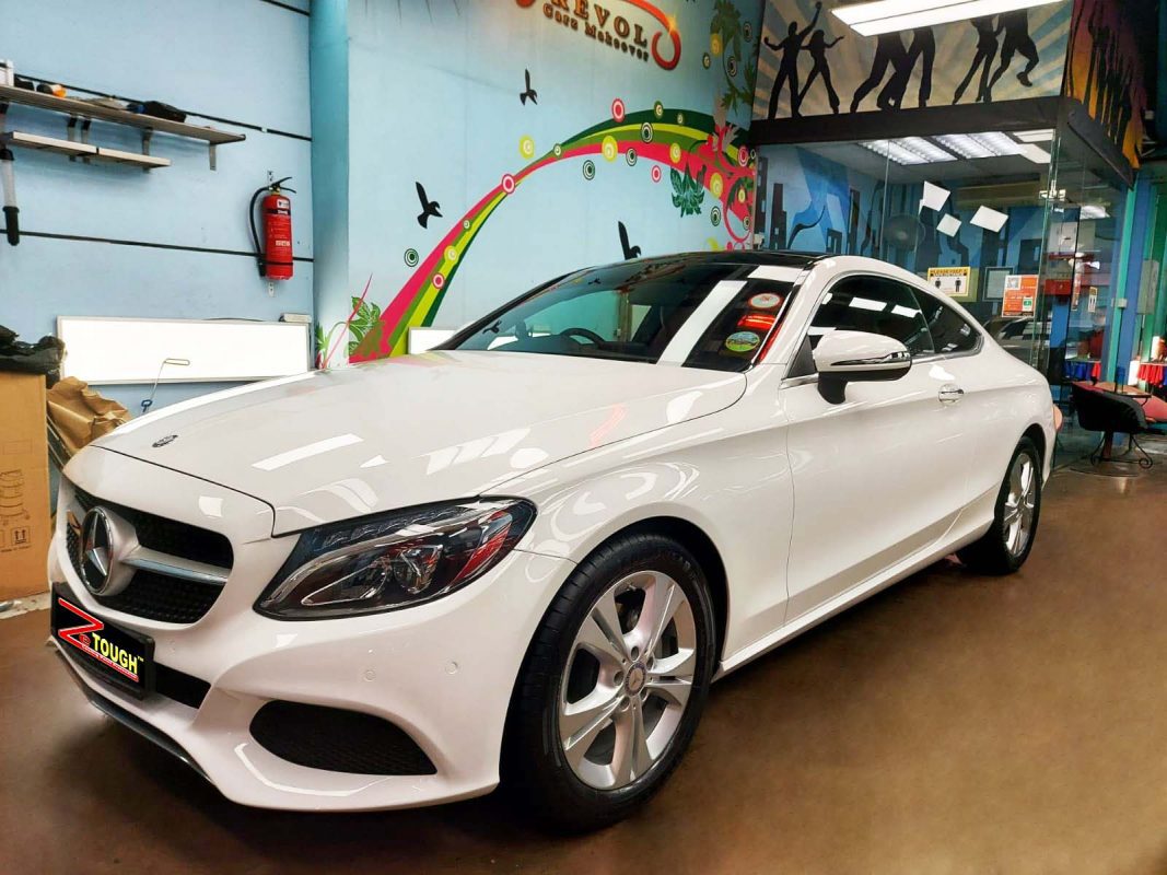 Mercedes-Benz C180, sealed with ZeTough Ceramic at Revol Carz.