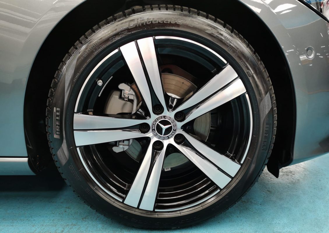 The Mercedes-Benz C180, finished and ready for collection.
