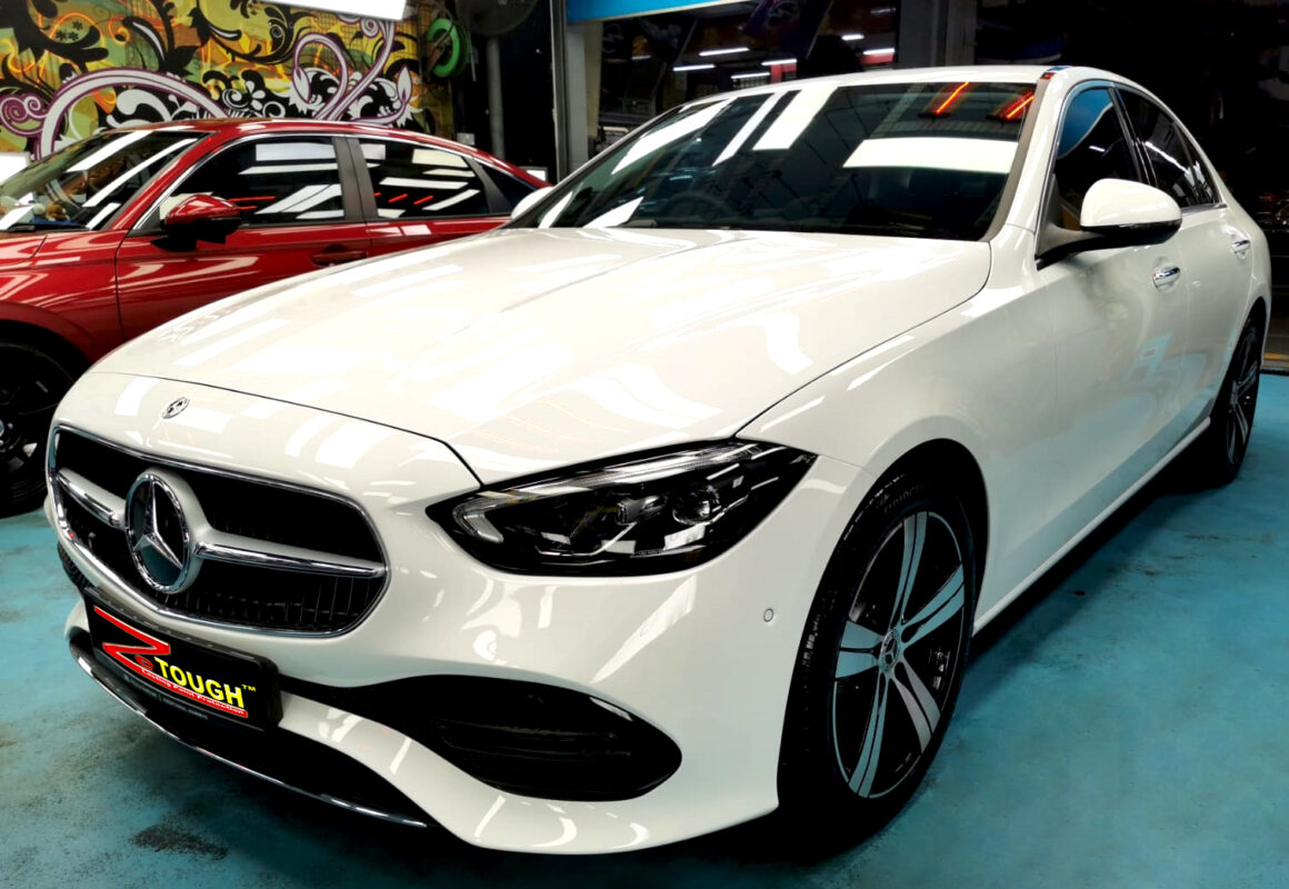 Mercedes-Benz C180, sealed with ZeTough Ceramic at Revol Carz.