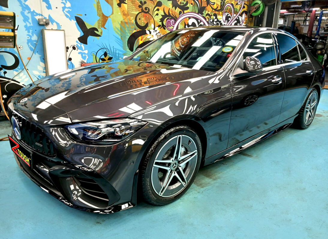 Mercedes-Benz C180, sealed with ZeTough Ceramic at Revol Carz.