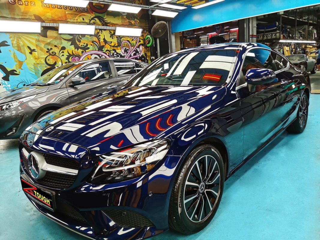 Mercedes-Benz C180, sealed with ZeTough Ceramic at Revol Carz.
