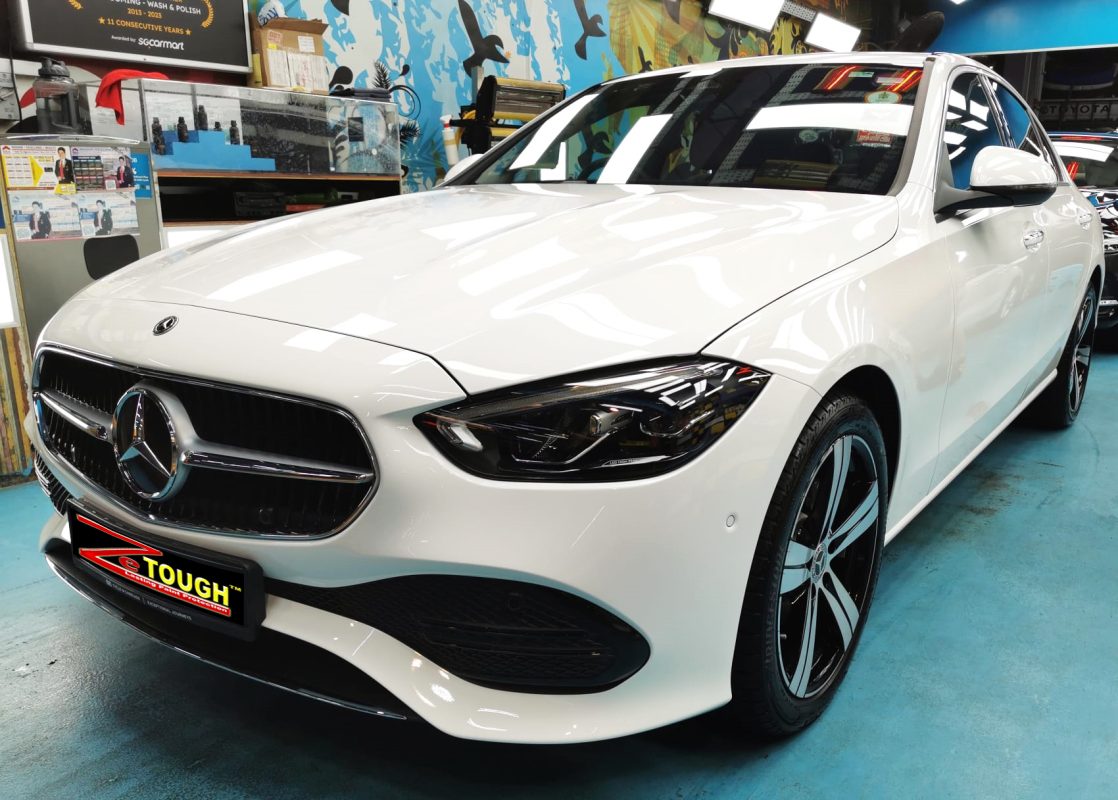 Mercedes-Benz C180, sealed with ZeTough Ceramic at Revol Carz.