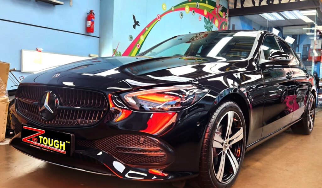 Mercedes-Benz C180, sealed with ZeTough Ceramic at Revol Carz.