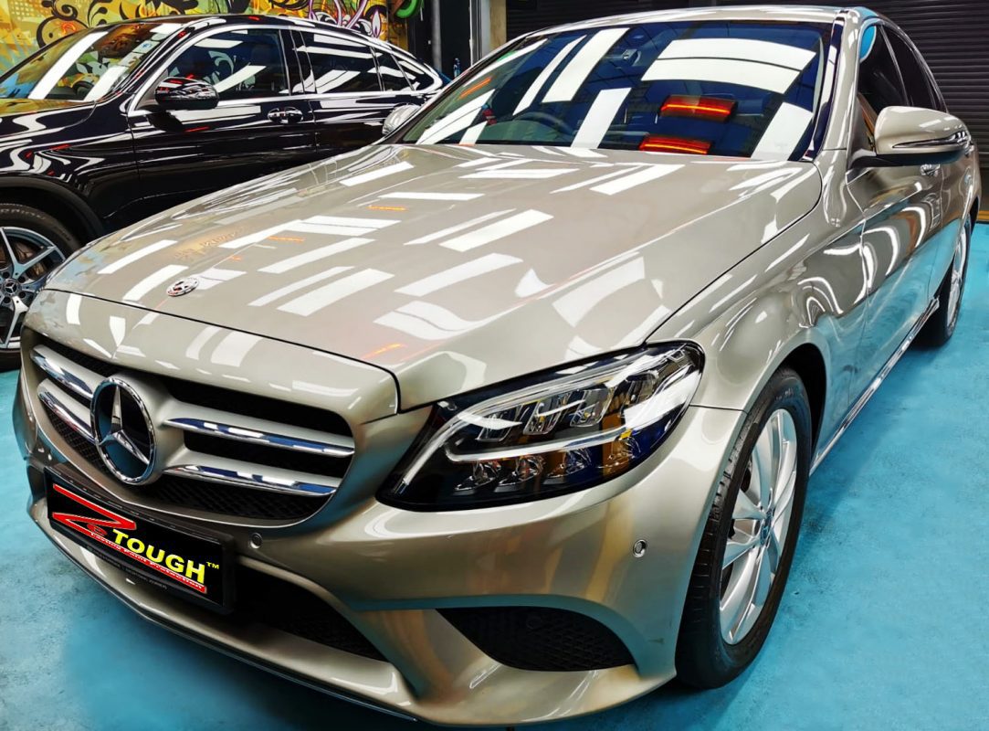 Mercedes-Benz C180, sealed with ZeTough Ceramic at Revol Carz.