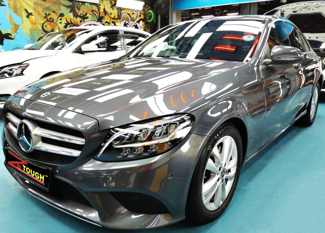 Mercedes-Benz C200, sealed with ZeTough Ceramic at Revol Carz.