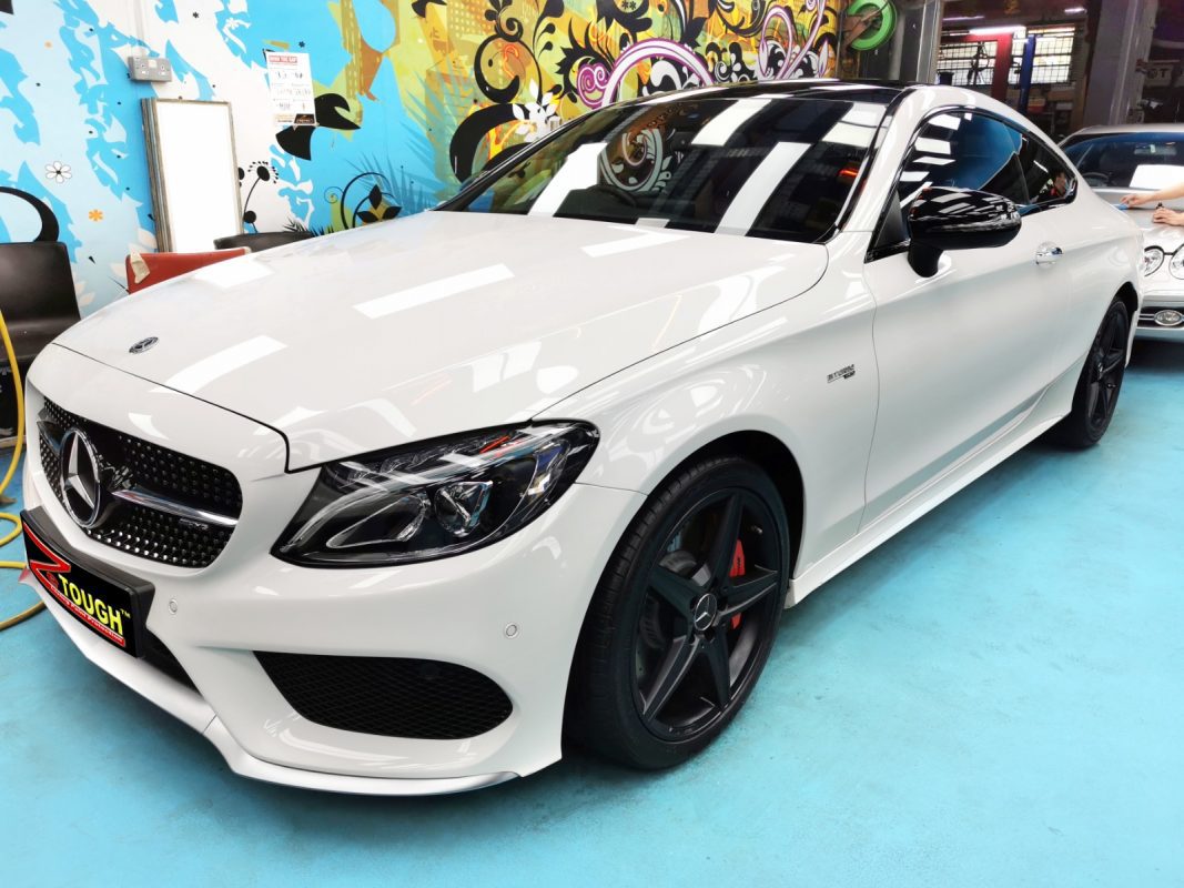 Mercedes-Benz C43 AMG, sealed with ZeTough Ceramic at Revol Carz.