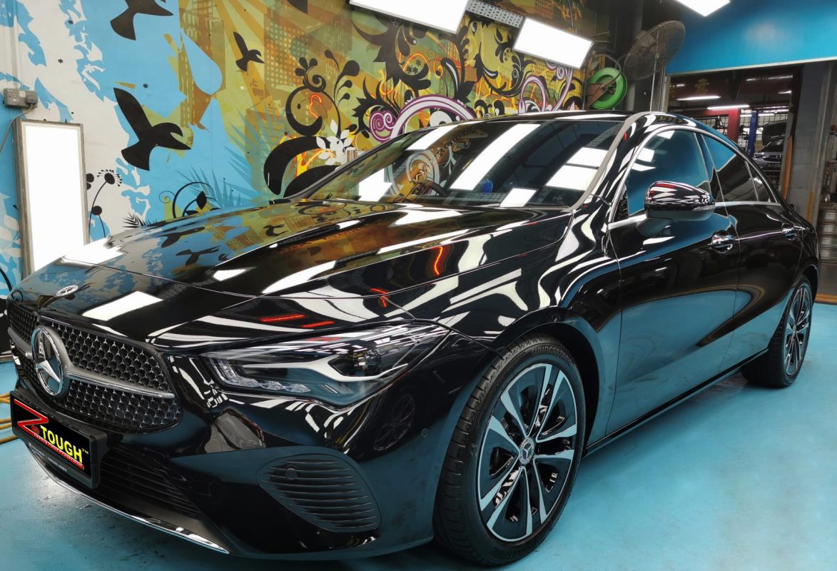 Mercedes-Benz CLA180, sealed with ZeTough Ceramic at Revol Carz.