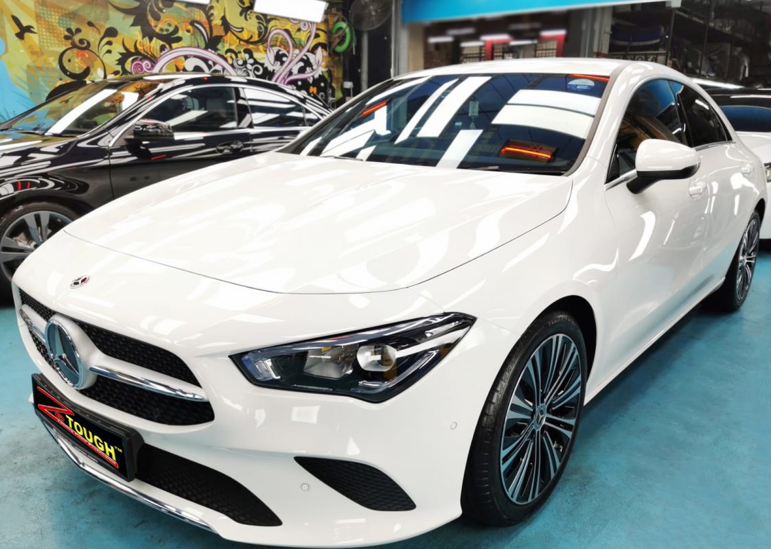 Mercedes-Benz CLA180, sealed with ZeTough Ceramic at Revol Carz.