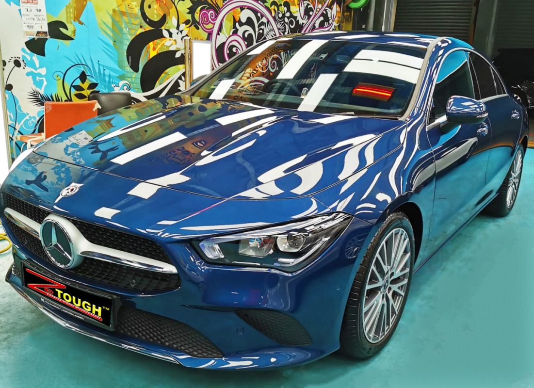 Mercedes-Benz CLA180, sealed with ZeTough Ceramic at Revol Carz.