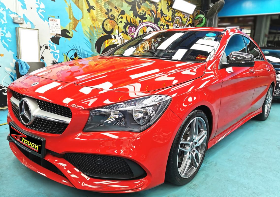 Mercedes-Benz CLA180, sealed with ZeTough Ceramic at Revol Carz.