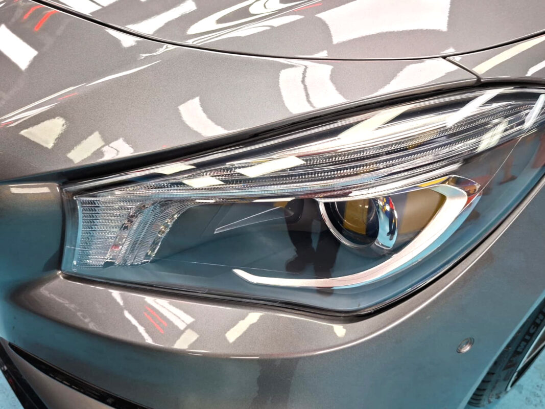 The CLA200's coated paintwork showing clean reflections.