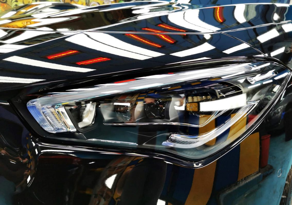 The CLA200's coated paintwork showing clean reflections.
