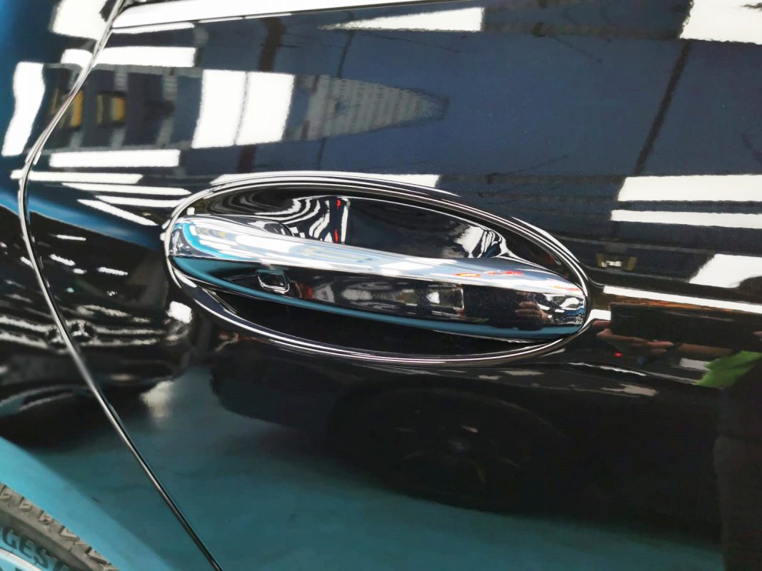 Front three-quarter view of the CLA200 after coating.