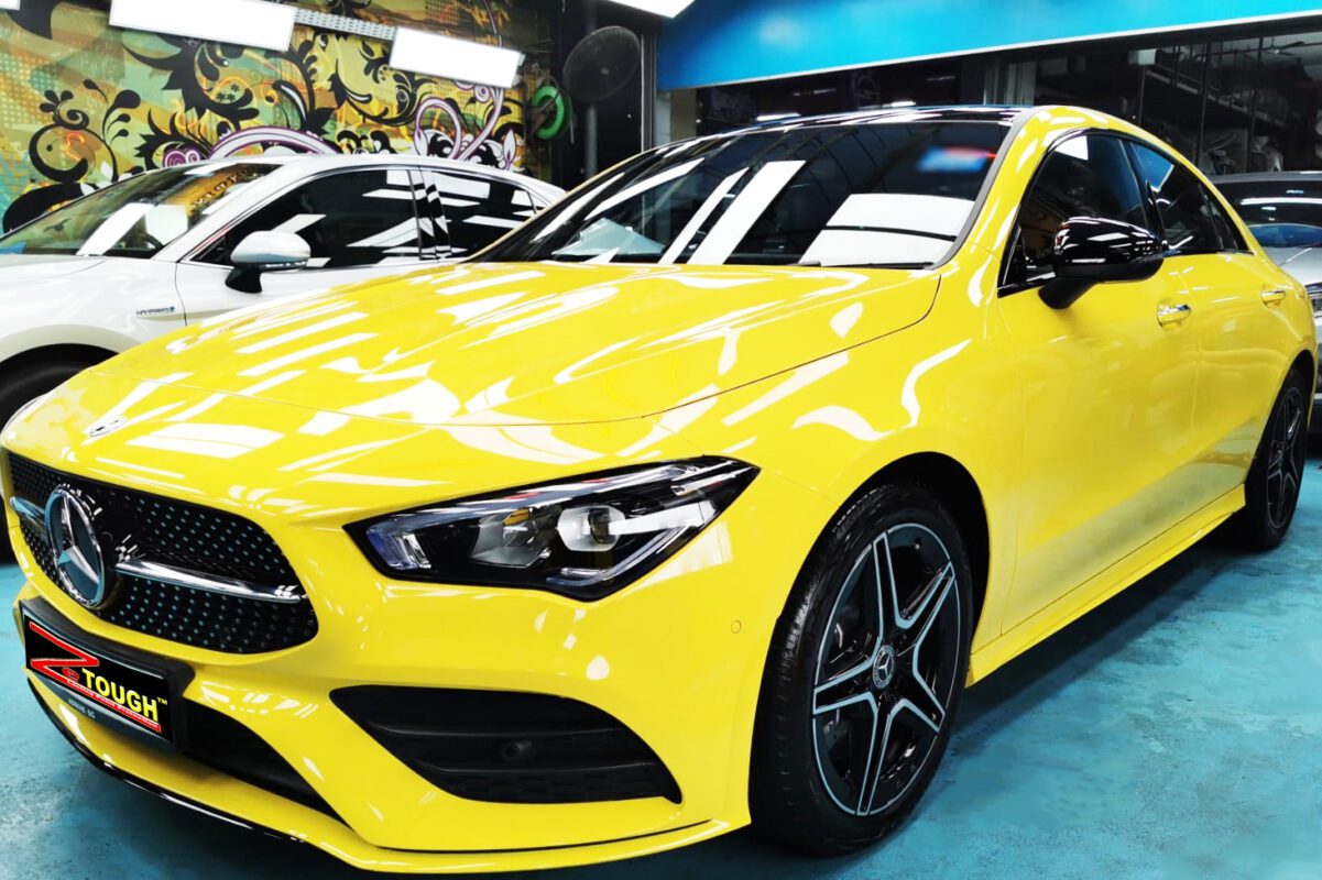 Mercedes-Benz CLA250, sealed with ZeTough Titanium at Revol Carz.