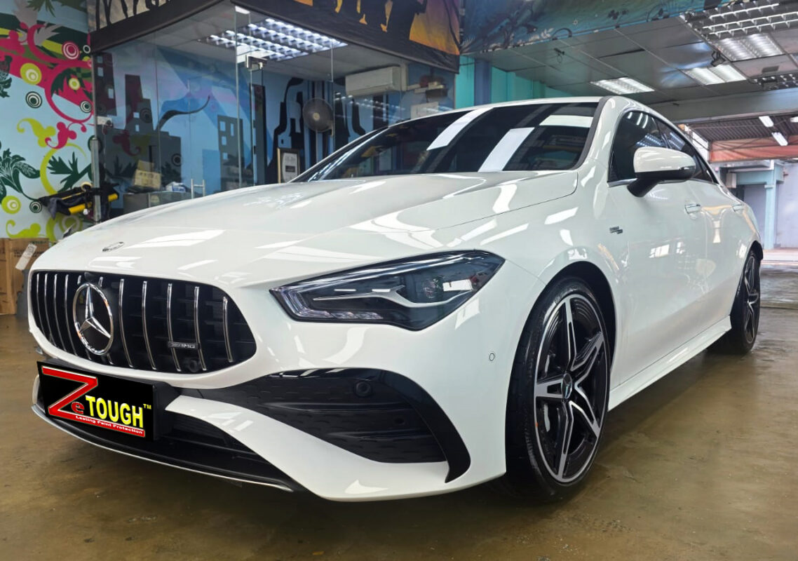 Mercedes-Benz CLA35, sealed with ZeTough Ceramic at Revol Carz.