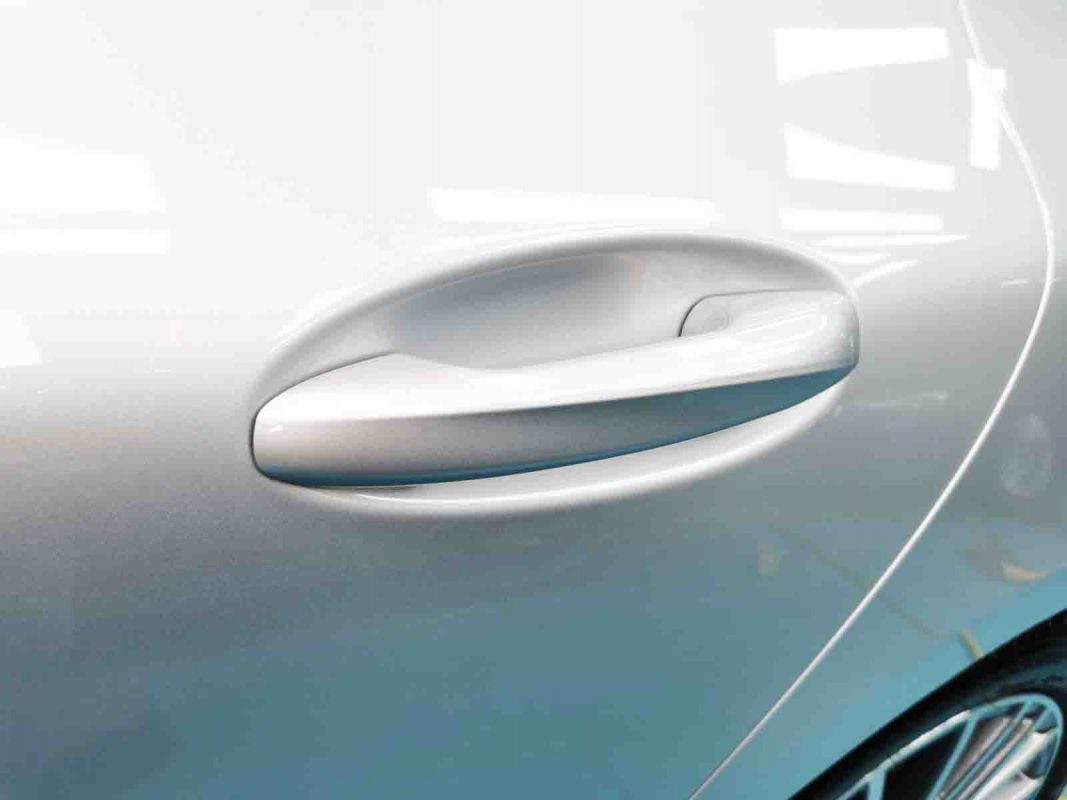 Front three-quarter view of the CLA after coating.