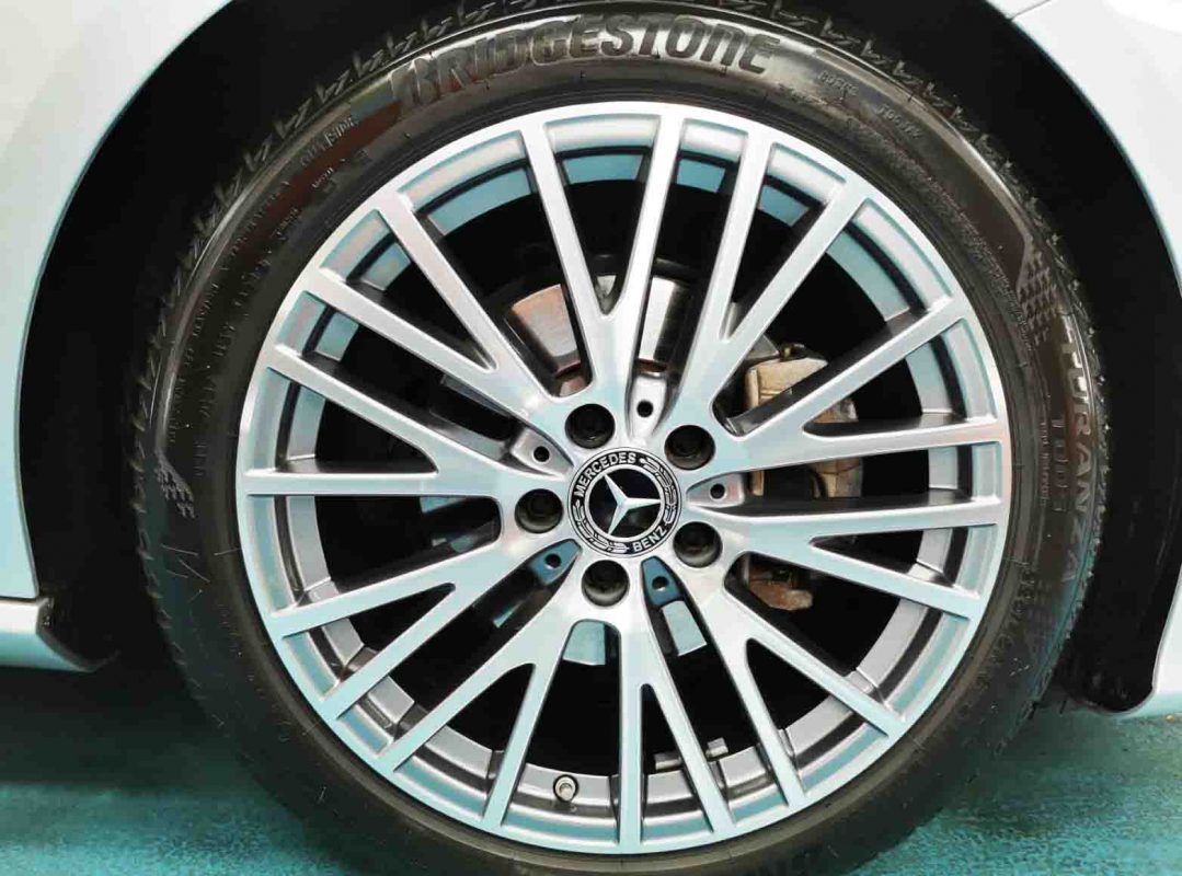 The Mercedes-Benz CLA, finished and ready for collection.