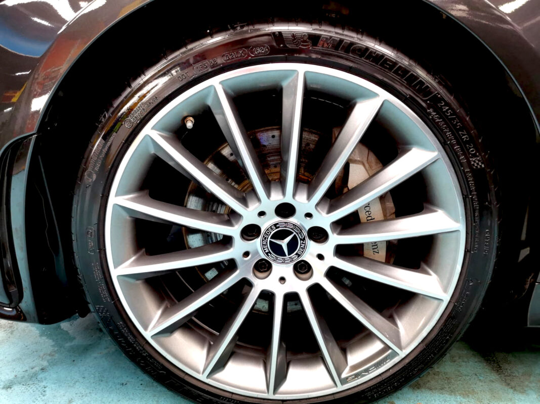 The Mercedes-Benz CLS450, finished and ready for collection.