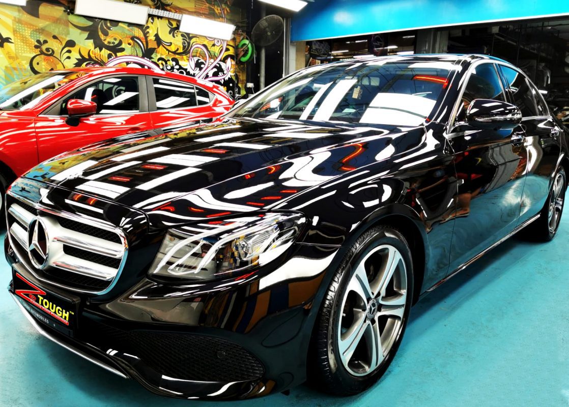 Mercedes-Benz E200, sealed with ZeTough Ceramic at Revol Carz.