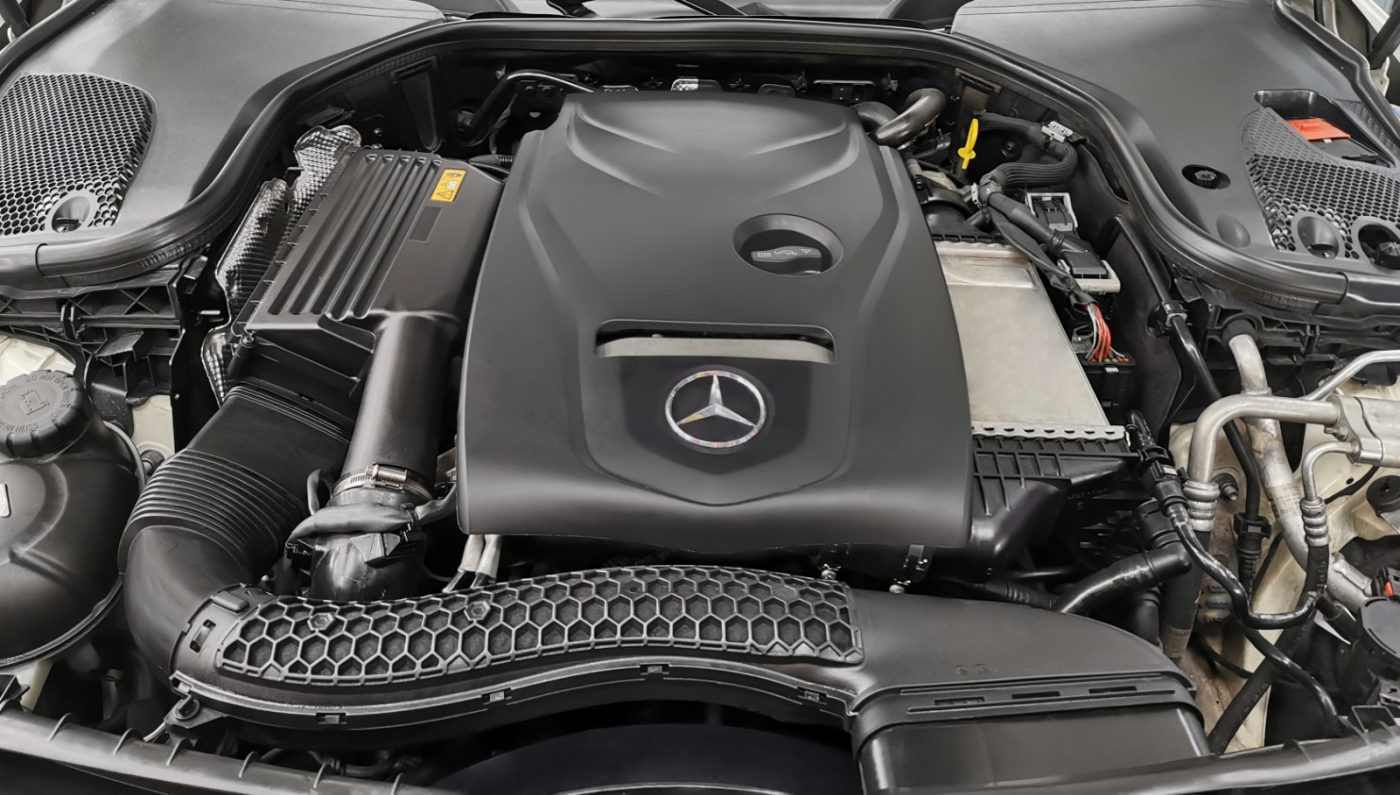Mercedes-Benz E200, fully resprayed at Revol Carz.