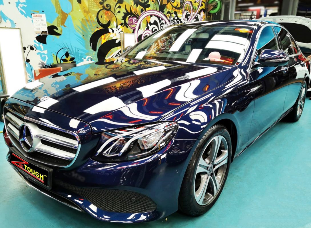 Mercedes-Benz E200K, sealed with ZeTough Titanium at Revol Carz.