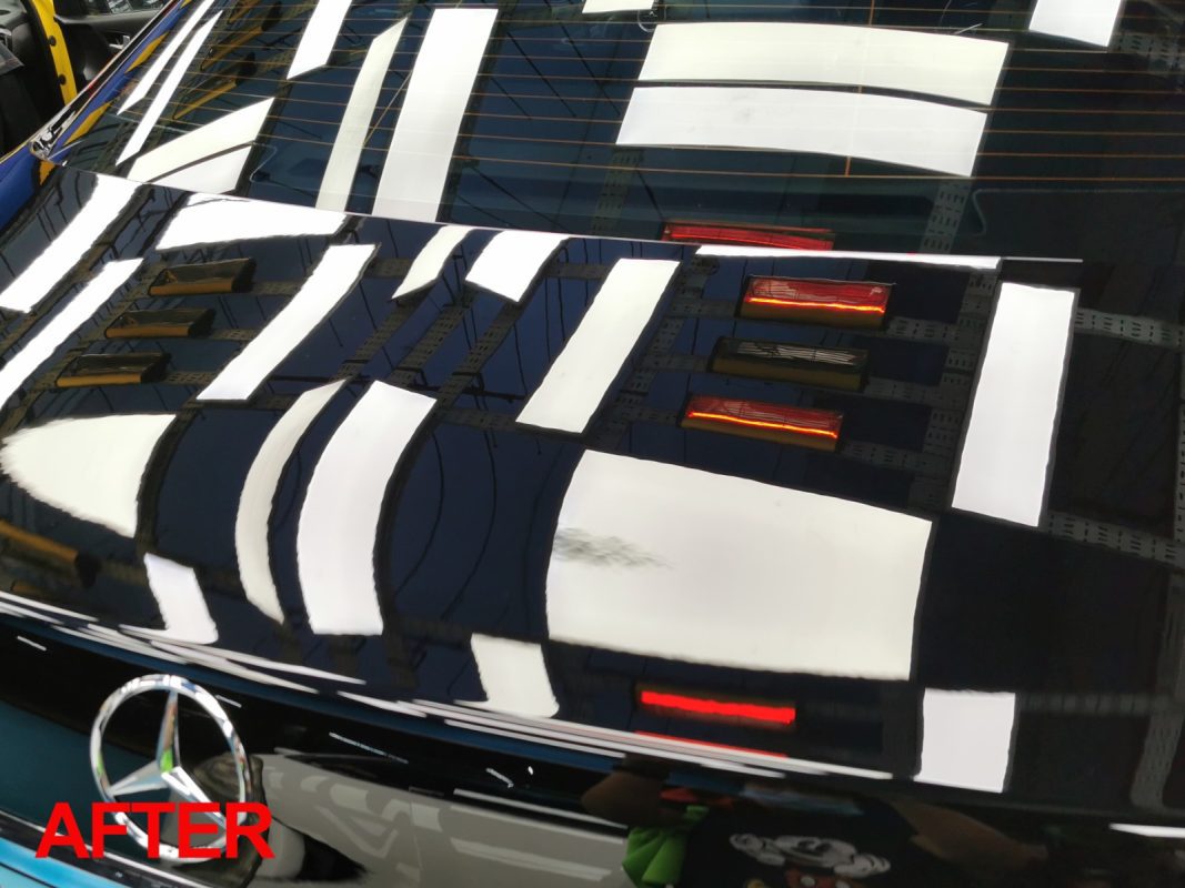 Mercedes-Benz E220d, fully resprayed at Revol Carz.