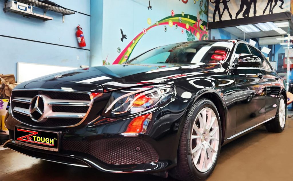 Mercedes-Benz E350, sealed with ZeTough Ceramic at Revol Carz.