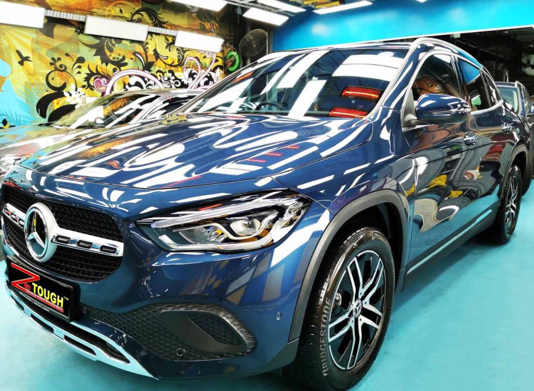 Mercedes-Benz GLA180, sealed with ZeTough Ceramic at Revol Carz.