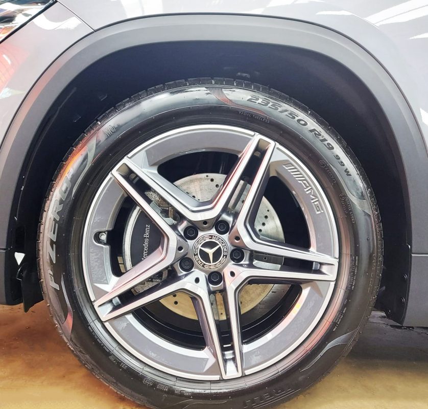 The Mercedes-Benz GLA200, finished and ready for collection.