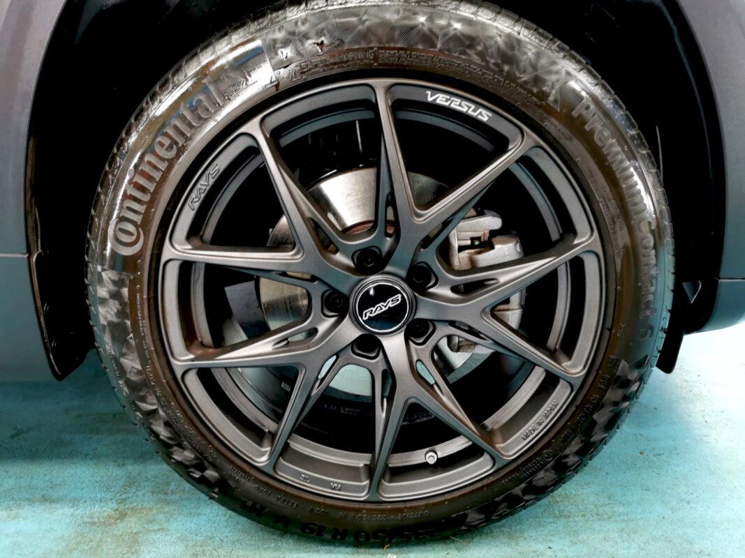The Mercedes-Benz GLB 180, finished and ready for collection.