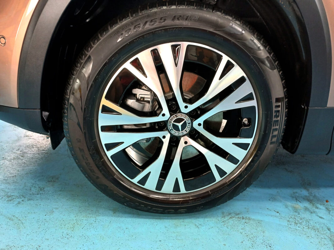 The Mercedes-Benz GLB180, finished and ready for collection.