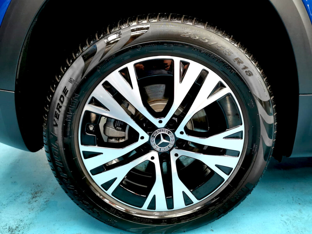 The Mercedes-Benz GLB180, finished and ready for collection.