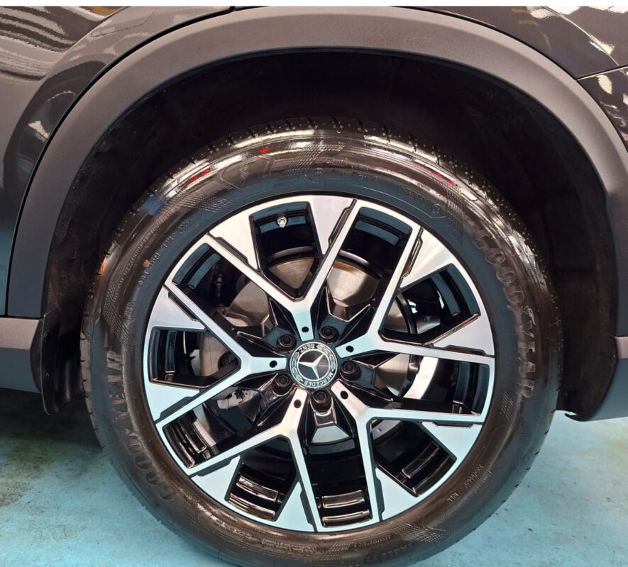 The Mercedes-Benz GLC200, finished and ready for collection.