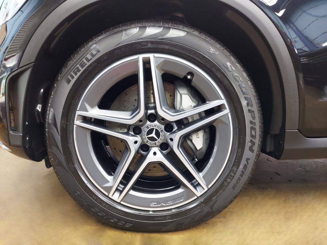The Mercedes-Benz GLC220d, finished and ready for collection.