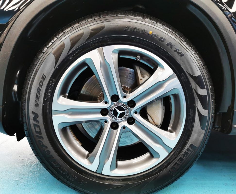 The Mercedes-Benz GLC250, finished and ready for collection.