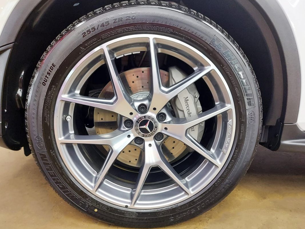 The Mercedes-Benz GLC300, finished and ready for collection.