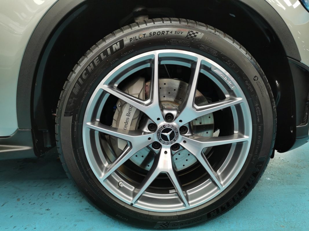 The Mercedes-Benz GLC300 AMG, finished and ready for collection.