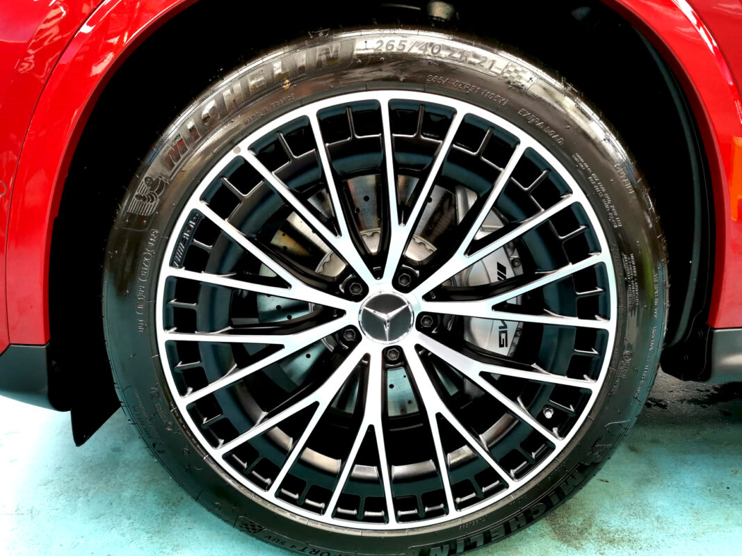 The Mercedes-Benz GLC43, finished and ready for collection.