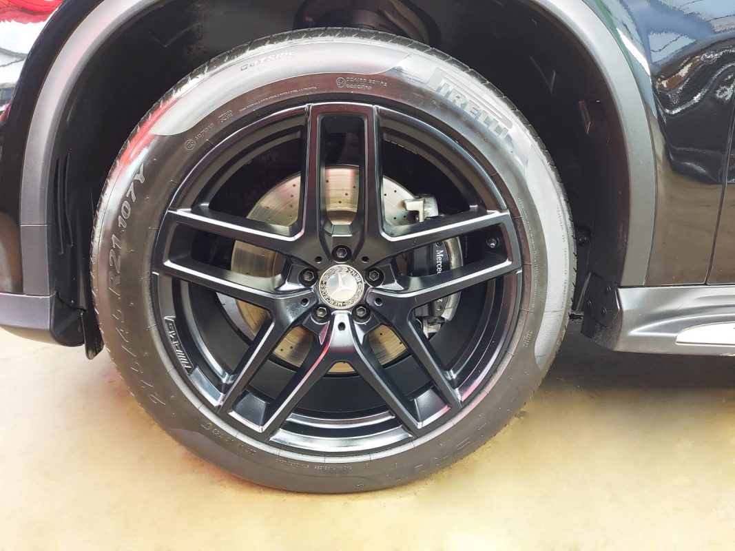 The Mercedes-Benz GLE450 AMG, finished and ready for collection.