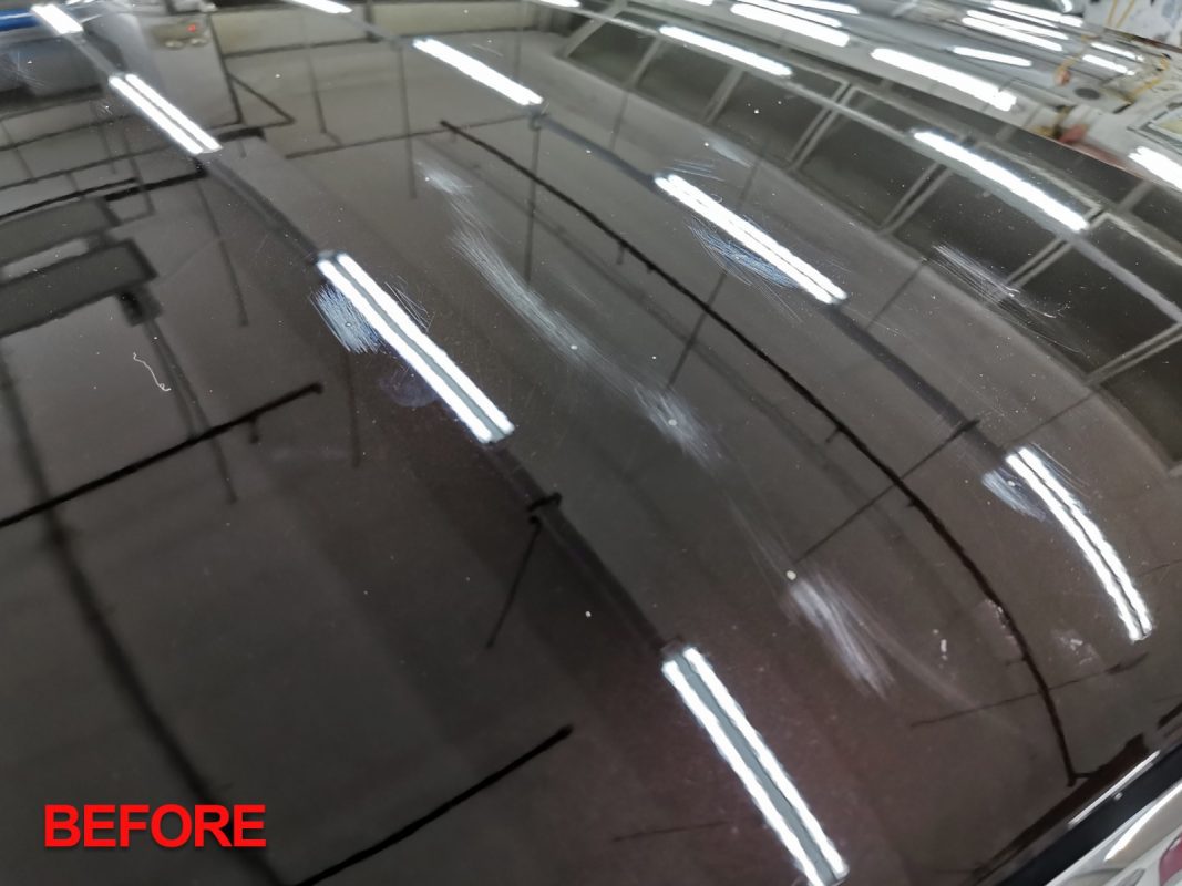 The Mercedes-Benz S320L after the full respray.