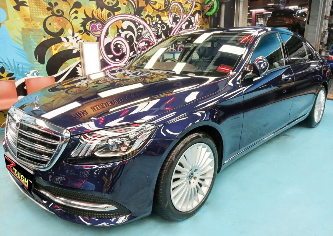 Mercedes-Benz S320L, sealed with ZeTough Ceramic at Revol Carz.