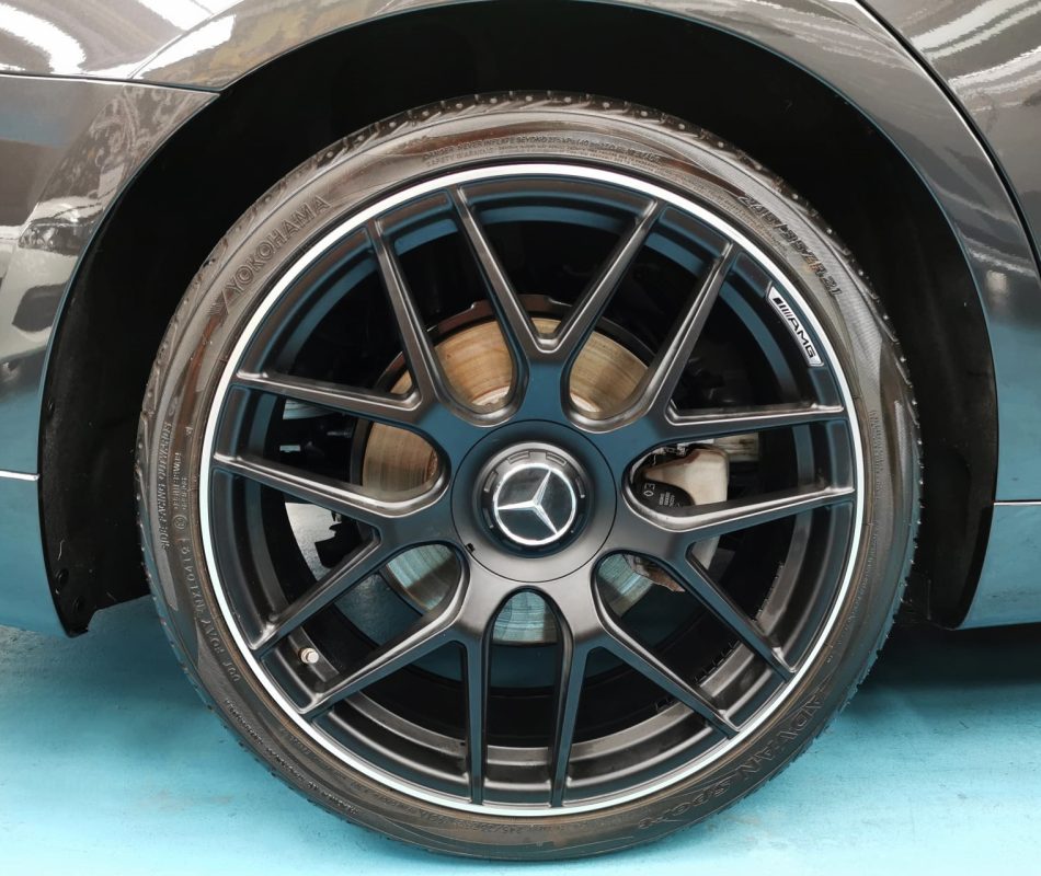 The Mercedes-Benz S450L, finished and ready for collection.