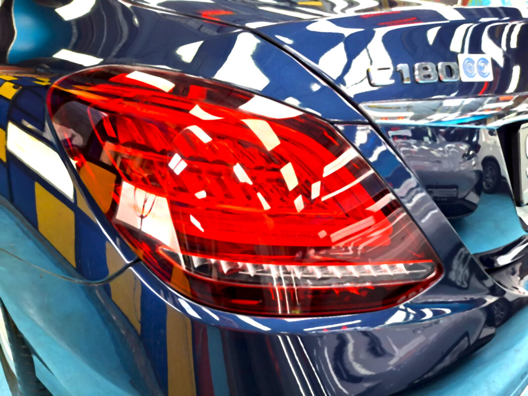 The finished Mercedes-Benz C180, glossy and protected.